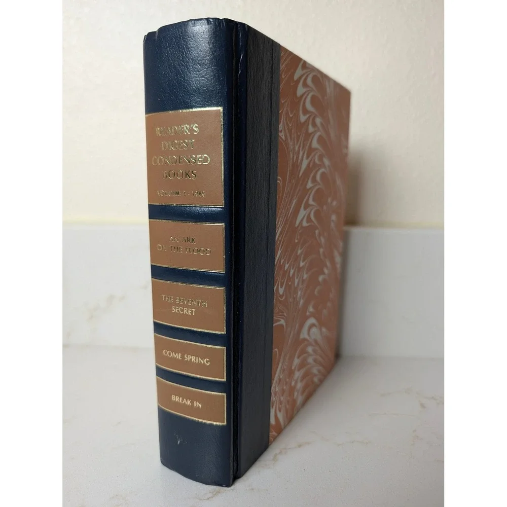 Vintage Readers Digest Condensed Books Vol 2 1986 Hardcover Marbled Decor Book